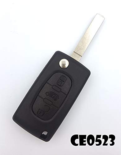 Image secondaire de CLE PLIP 3 Boutons Camion Compatible avec Ducato Doblo Scudo Fiorino Partner Expert Bipper Boxer CE0523 Lame sans rainure Utilit