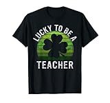 Photo Gallery lucky to be a teacher gift shamrock sunset st patricks day maglietta Photo Gallery lucky to be a teacher gift shamrock sunset st patricks day maglietta