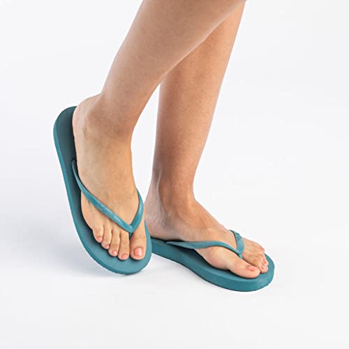 Image of Feelgoodz Women's Slimz Core Natural Rubber Flip Flops
