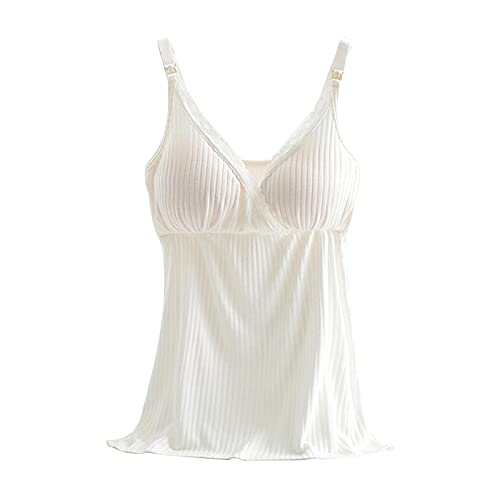 DongBao Top Allattamento, Camicia per Gravidanza da Allattamento Reggiseno per L'Allattamento al Seno M-3XL