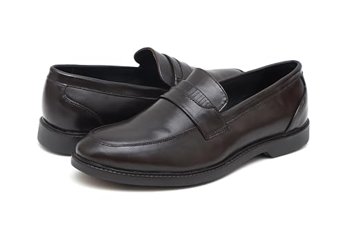 Image of ARAMISH New Men's Leather Slip on Formal Shoes Moccasin Loafers for Men's