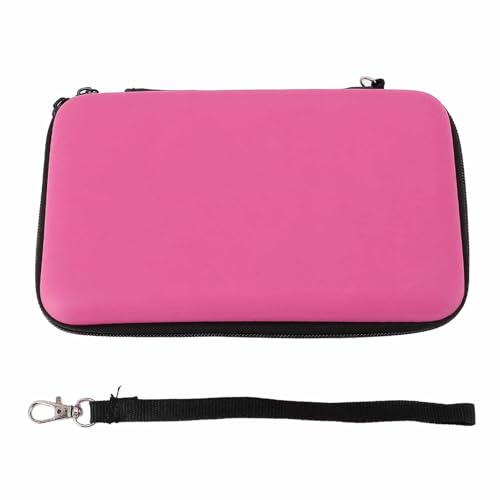 Image of Portable Hard Shell Carry Case for New 3DS XL, Protective Travel Storage Bag with 8 Game Slots, Compatible with Super Edition, New 2DS XL, GPD 5.5in Gamepad Tablet (Pink)