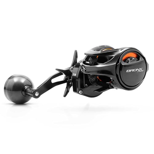 MARURI, CARRETILHA DE PESCA MARURI BRONX 300 BG - 7 ROLAMENTOS - DRAG: 15KG - MANIVELA FORÇA LADO DA