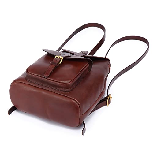 Genuine Leather Isla Backpack (Brown)4