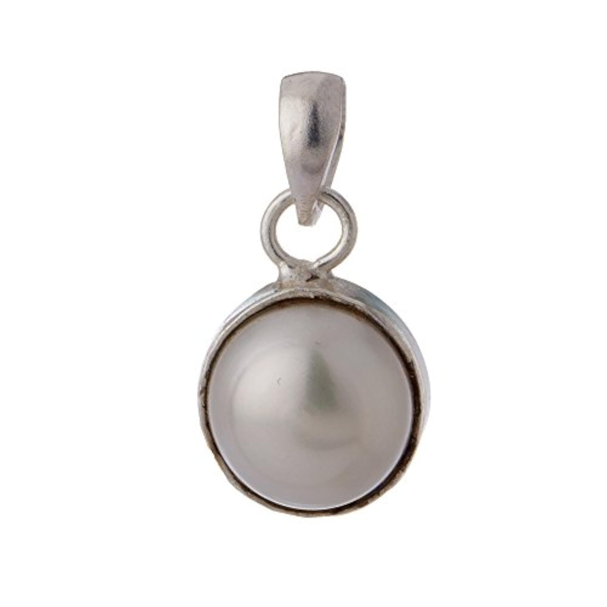 Sterling Silver Pearl Pendant with German Silver Chain