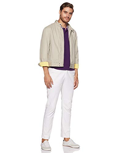 Image of United Colors of Benetton Men's Plain Regular fit Polo (19P3OTTJ3495I R18 Purple Kl)