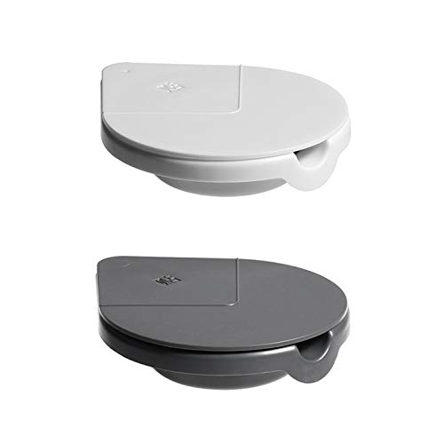 Yolistar Asbak met deksel, 2 stuks roestvrij staal onder tafel asbak, huis asbakken voor sigaretten binnen of buiten, kunststof ashouder voor rokers, roken aslade voor thuiskantoor