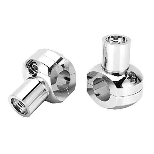 Élévateur de guidon 25mm CNC en aluminium argenté pour moto