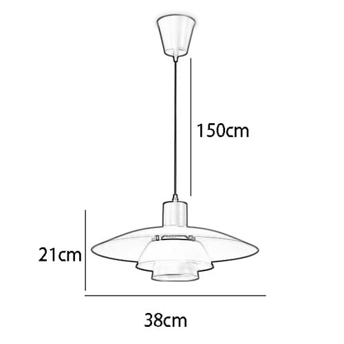 Lámpara de techo alcachofa para eliminar sombras en el comedor 6