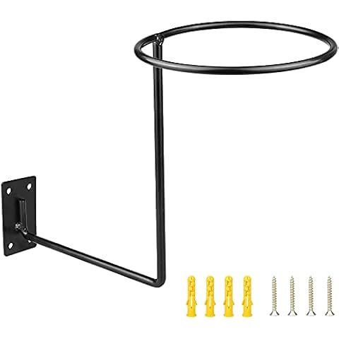 DEHUA Motorcycle Helmet Rack, Wall Mount Bicycle Helmet Holder, Easy to Install Multifunctional Hat Rack, Used for Motorcycle Helmet Rack, Bicycle Helmet Rack, Basketball rack (Black/4*Screw) Cover