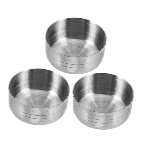 BRIGHTFUFU 3pcs Stainless Steel Shaker Lids for Tea and Cocktails Leakproof Replacement Covers for Shaker Bottles Easy to Attach Modern Design