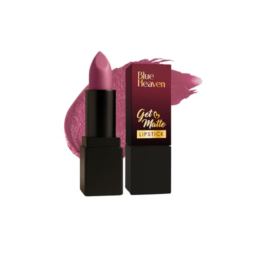 Image of Blue Heaven Get Matte Lipstick, Long Lasting, Light Weight Lipsticks for Women, Moisturizing Matte Lipstick for Women - 402PM, 4g