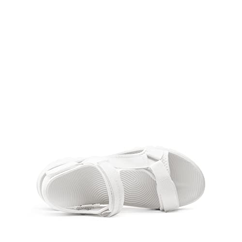 DREAM PAIRS Womens Sandals, Light Weight Hiking Sandals for Women, Comfortable Athletic Quick-Drying Walking Water Sandals With Hook And Loop Straps,Size 10,White,SDSA2320W