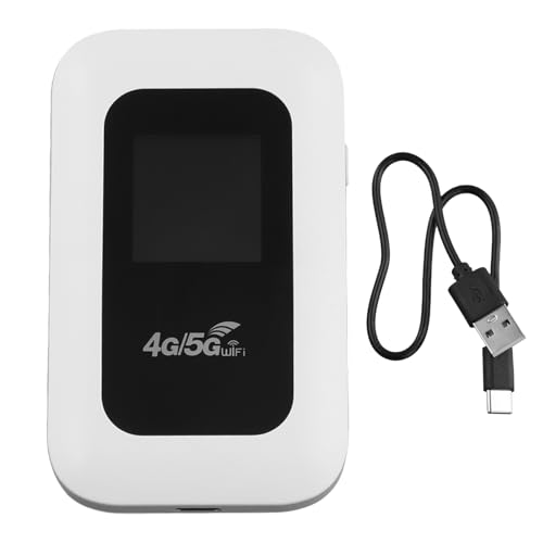 Ptdfjspt Enrutador WiFi 4G con Pantalla Módem WiFi de 150Mbps Punto de Acceso Inalámbrico WiFi Móvil para Coche MiFi
