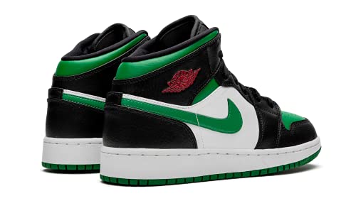 Image of Jordan Youth Air Jordan 1 Mid GS 554725 067 Green Toe - Size 4.5Y