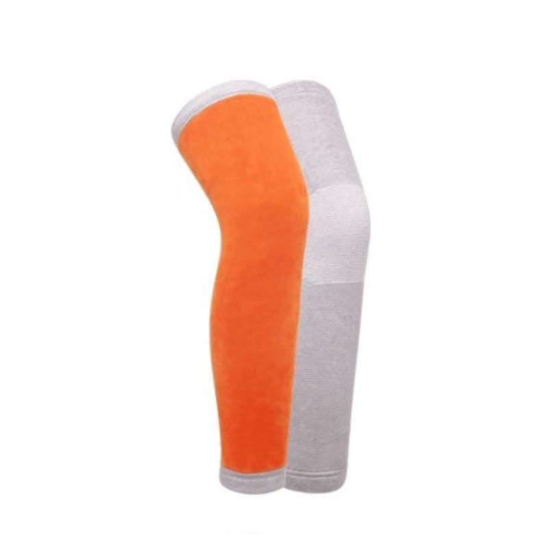 Winter Fleece Warm Knee Pads for Men Women Anti Slip Leg Guards