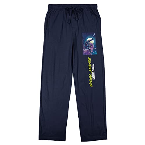 Transformers Beast Wars Optimus Primal T-Rex Men's Navy Sleep Pajama Pants