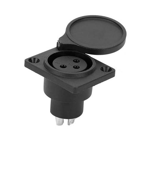 XLR Female Chassis Mount Socket 3 Pin, Heavy Duty Audio Panel Connector with Secure Lock, Compatible with Microphone, Amplifier & DJ Equipment-image-48