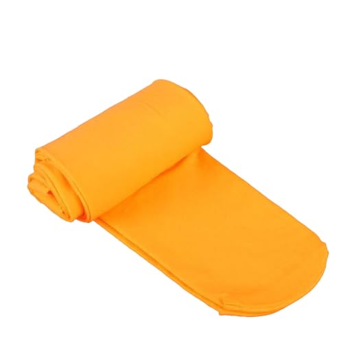 Candy Colors - Calcetines opacos con pies, medias delgadas para mujer, medias de maternidad, talla grande, naranja, Altoa única