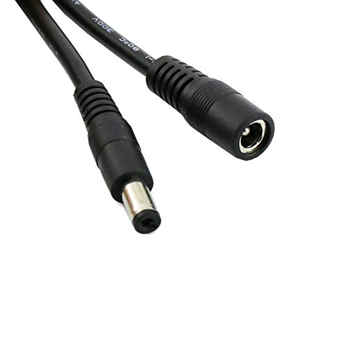 image for JacobsParts DC Power Extension Cable 5.5mm x 2.1mm Male Female Cord 18