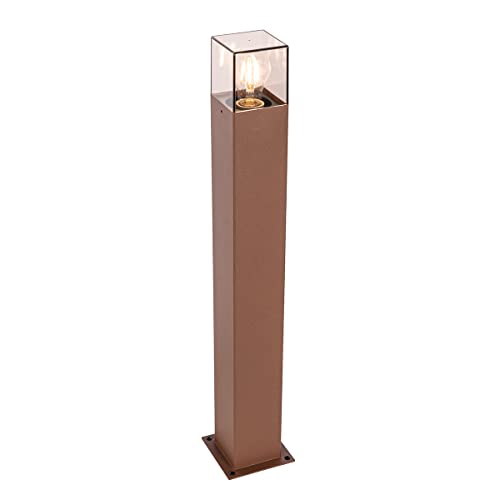 QAZQA denmark - Lampe sur pied extérieur - 1 lumière - L 12 cm - Brun rouille - Rustique - éclairage extérieur