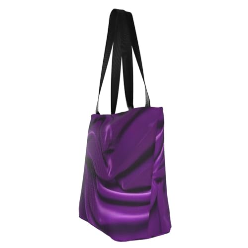 Purple velvet 04 Print Comfortable Shoulder Bag Summer HandbagTravel Beach Work Daily Use Versatile Carry4
