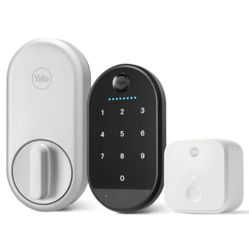 Yale Approach with Keypad - Wi-Fi Smart Lock - Retrofit lock fits replaces your thumbturn so you can keep your keys - Includes Bluetooth touchscreen keypad for keyless access
