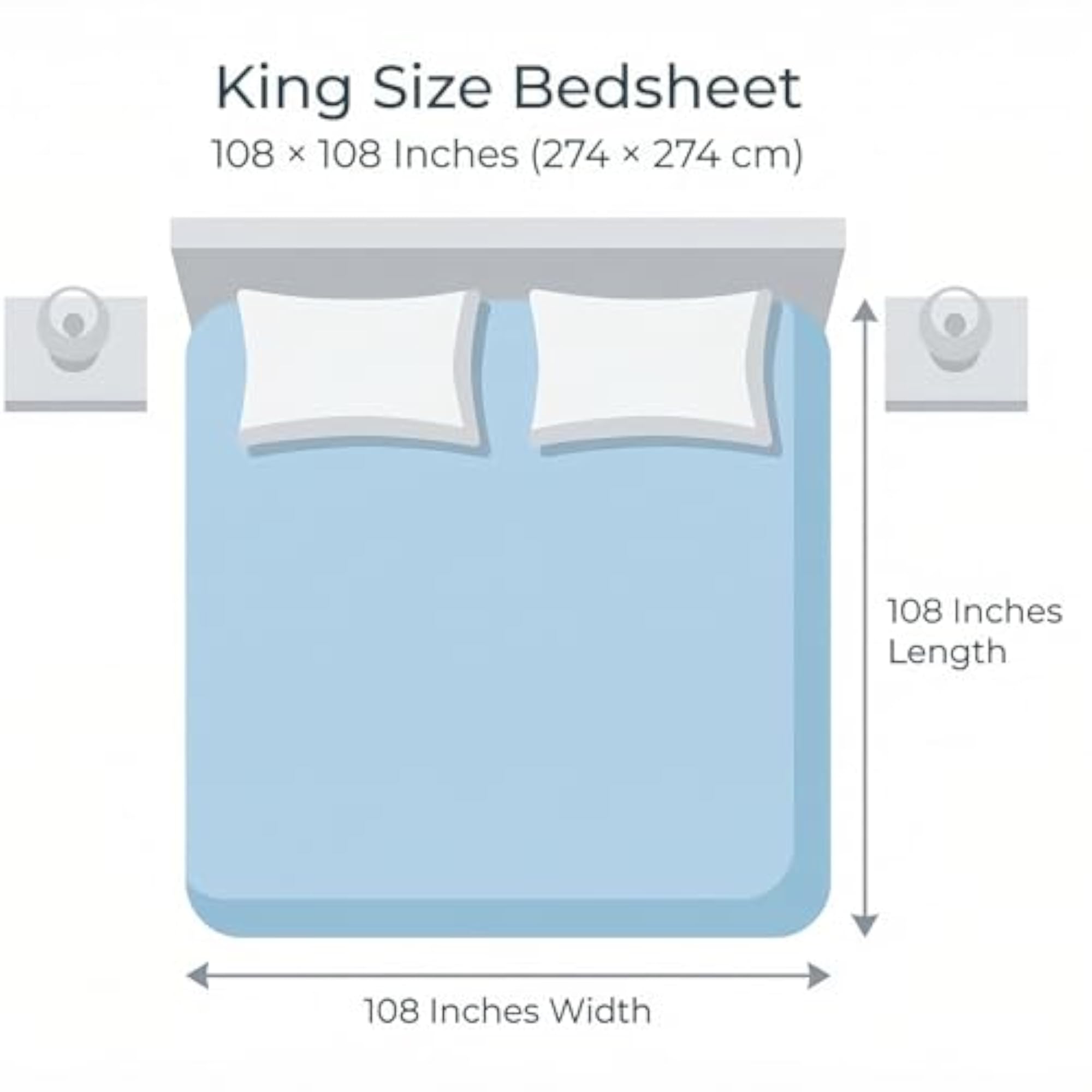 186 TC Metro Cotton King Size Bedsheet, Bamboo Green