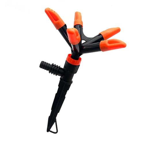 SHOOYIO Pulverizador de agua de 5 cabezales para jardines y granjas, aspersor de alta eficiencia, accesorios de plantación de jardín para horticultores