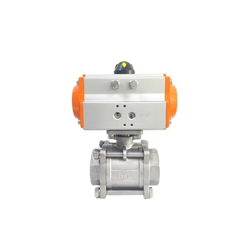 Vanne à bille pneumatique acier inoxydable 304 de haute précision durable