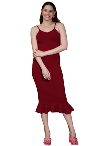 Image of KOTTY Women's Glamour Galore Vibrant Dawn Black Dress