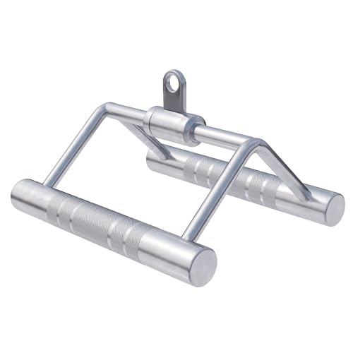 GORILLA SPORTS® Rudergriff Trizepsseil Set - mit/ohne Drehgelenk, Einzeln/Set, bis 200 kg Belastbar, gerändelt, aus Chrom - Parallelgriff, Kabelzuggriff, Seilzug Griff, Latzuggriff GORILLA SPORTS® Rudergriff Trizepsseil Set - mit/ohne Drehgelenk, Einzeln/Set, bis 200 kg Belastbar, gerändelt, aus Chrom - Parallelgriff, Kabelzuggriff, Seilzug Griff, Latzuggriff