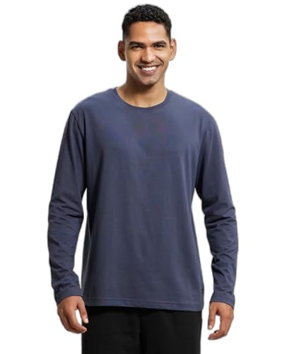 Image of Jockey AM95 Men's Super Combed Cotton Rich Solid Round Neck Full Sleeve T-Shirt