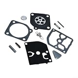 Zoegneer Per il kit di riparazione carburatore diaframma e guarnizione in metallo per K1 MDC carburatore per motosega McCulloch Modelli 021 023 025 Ripristina il flusso di carburante e l'efficienza