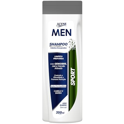Alyne, Shampoo para cabelos, Men Sport, 350 ml, Azul