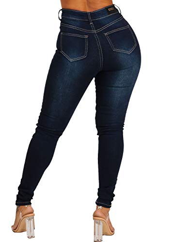 Image of Moda Xpress Women's Butt Lifting High Waisted Bootcut Jeans - Stretchy, Comfortable Flare Jeans in Junior Size Vintage Style