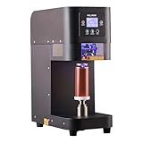 Automatic Commercial Can Sealer Machine, Roller Rotates Bottle Won't Rotate - Soda Can Seaming Machine, Height Adjustable, Electric Bottle Sealer Machine for Plastic Aluminum Beer Can (5.5cm in Diam.)