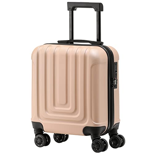 Flight Knight Premium Hard Shell Lightweight Cabin Suitcase - 8 Spinner Wheels - Built-in TSA Lock & USB Port - Luggage Approved for Over 100 Airlines Including easyJet Underseat - 45x36x20cm