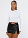Trendy Queen Womens Long Sleeve T Shirts Fall Fashion 2025 Basic Sweatshirts Crop Tops Going Out Work Outfits Y2k Clothes White XS