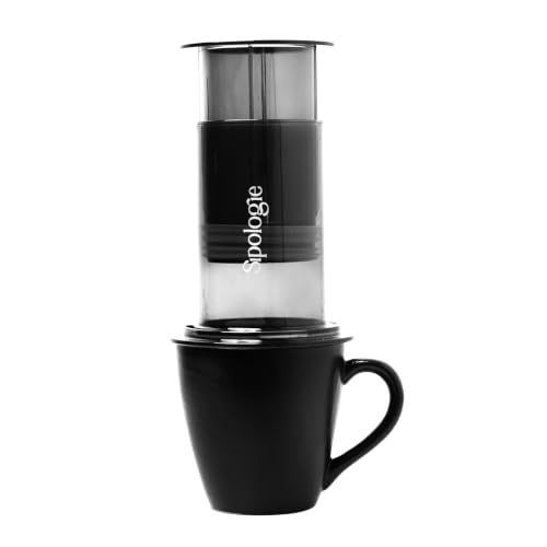 Image of Sipologie Mesh AirBrew with In-Built Mesh Filter & Ceramic Coffee Mug | Travel Coffee Maker | Paper Filters Included | Compact Travel Brewer