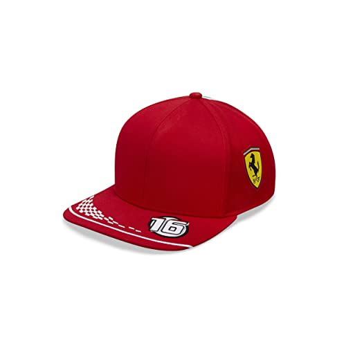 Scuderia Ferrari F1 2021 Kids Charles Leclerc Team Hat Red, one size