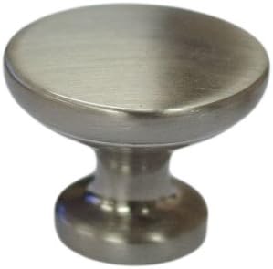 Urbanest Tutbury Round Cabinet Hardware Knob 1 3/16" Diameter, 10 Pack (Brushed Satin Nickel)