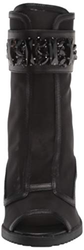 KARL LAGERFELD Women's Blayze Peep-Toe Heeled Fashion Bootie with Stud Embellishments2