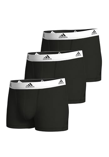 adidas Multipack Trunk (3 Unidades), Ropa interior Hombre, Negro 02, L