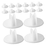 COMPUKAS 25 Stück Kunststoff Etikettenhalter für Regal Clip Preisschild Halter für Geschäfte Stabil und Vielseitig Einsetzbar für Menükarten Produktlabels und