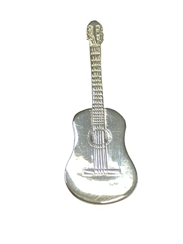 Broche guitare argent 925 sécurisée pour fixer les vêtements femmes