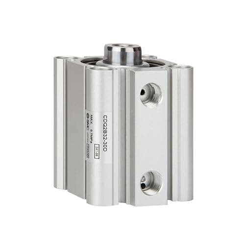 Cilindros neumáticos compactos CQ2B con carrera corta y diseño de doble efecto de aluminio 2