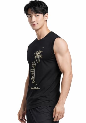 Image of JUGULAR Tank Tops Sleeveless T-Shirt for Men Gym Wear Vest Printed Stylish Round Neck Running for Sports Workout Fitness & Casual or Beach Wear