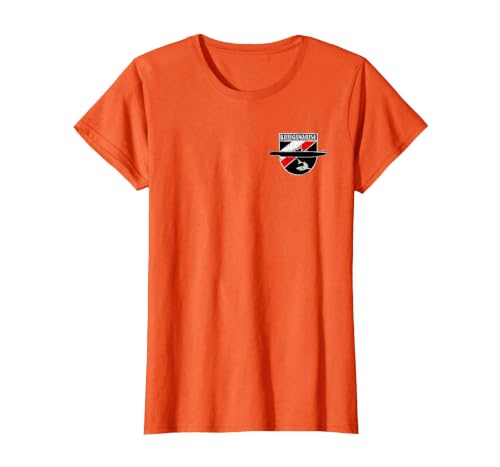 German WW2 Kriegsmarine Emblem in The Pocket U-Boat Patch T-Shirt, Women, Orange, XX-Large