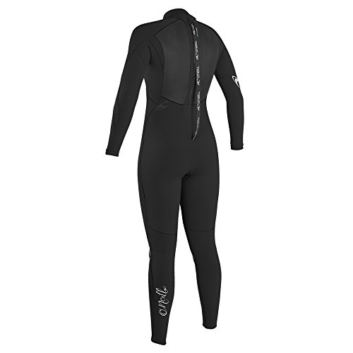 O'neill Wetsuits O'neill Women's Epic 4/3Mm Back Zip Full Wetsuit, Black/Black/Black, 10S, 10 Short #TOP1